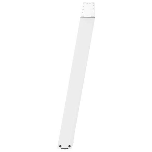 Spisebordsben U-formet 2 stk. 100x(72-73) cm stål hvid