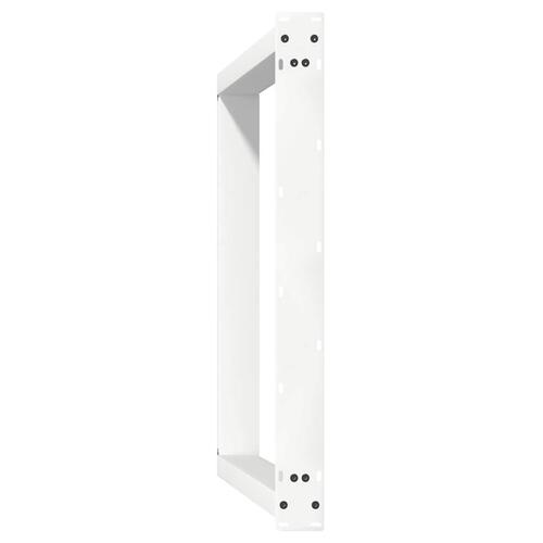 Spisebordsben U-formet 2 stk. 100x(72-73) cm stål hvid
