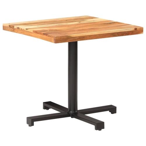 Bistrobord 80x80x75 cm firkantet massivt akacietræ