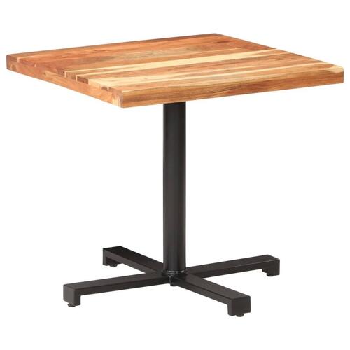 Bistrobord 80x80x75 cm firkantet massivt akacietræ
