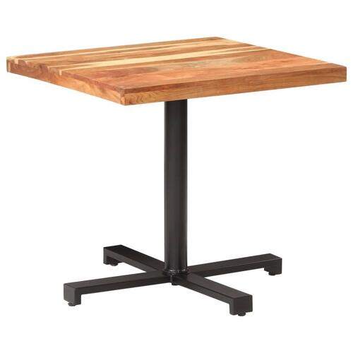 Bistrobord 80x80x75 cm firkantet massivt akacietræ