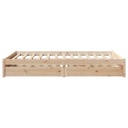 Sengeramme uden madras 140x190 cm massivt fyrretræ