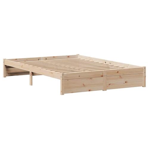 Sengeramme uden madras 140x190 cm massivt fyrretræ