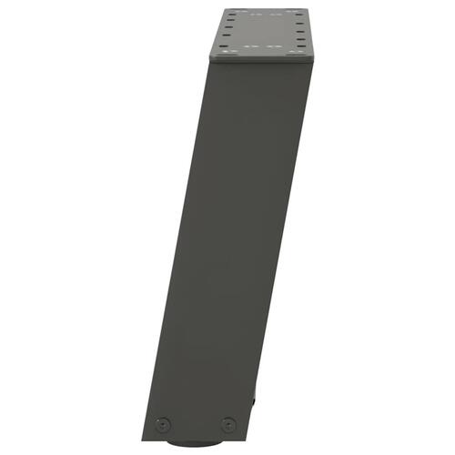 Sofabordben U-formet 2 stk. 50x(30-31) cm stål antracitgrå