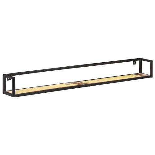 Væghylder 2 stk. 160 cm massivt genbrugstræ