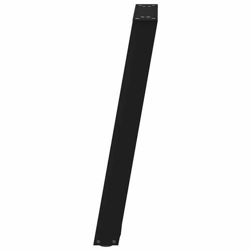 Spisebordsben U-formet 2 stk. 50x(72-73) cm stål sort