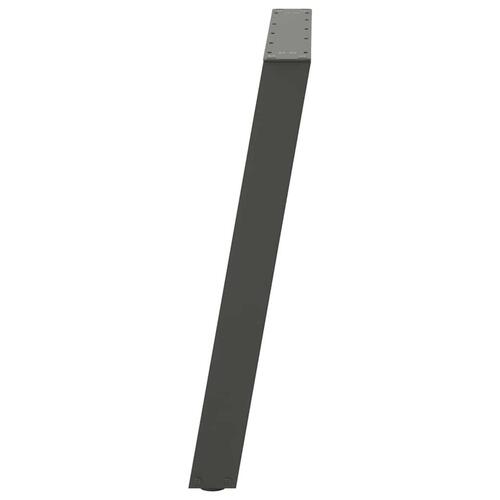Spisebordsben U-formet 2 stk. 80x(72-73) cm stål antracitgrå