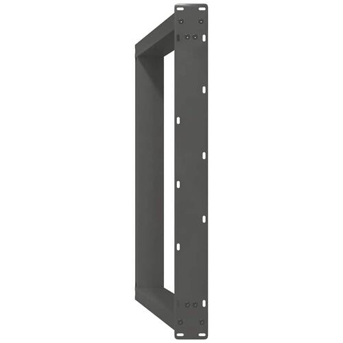 Spisebordsben U-formet 2 stk. 80x(72-73) cm stål antracitgrå
