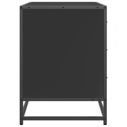 Kommode med 3 skuffer 70 x 41 x 56 cm - sort