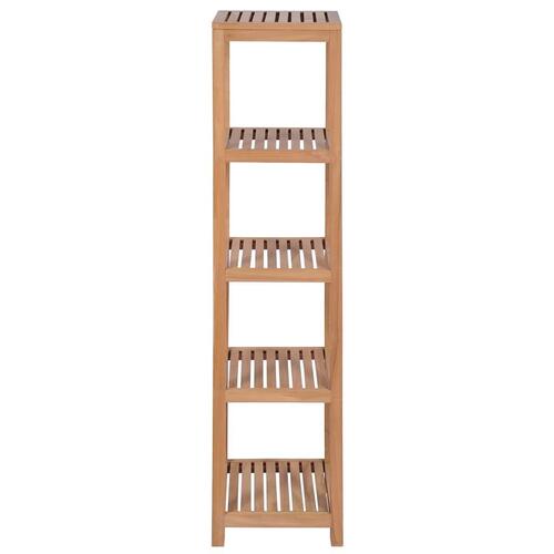 Badeværelsesstativ 4 etager massivt teak 42 x 42 x 165 cm