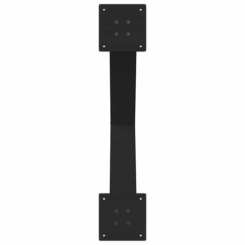 Spisebordsben X-formet 2 stk. 80x(72-73) cm stål sort