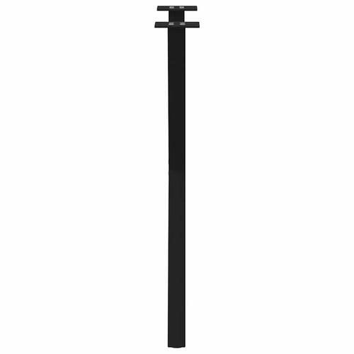 Spisebordsben X-formet 2 stk. 57x(72-73) cm stål sort