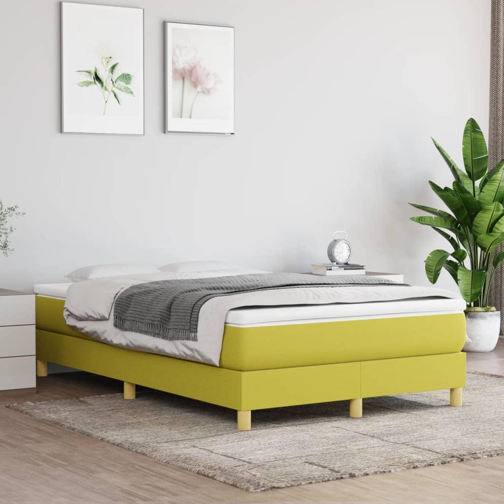 Sengeramme uden madras Grøn 120x200 cm Stof