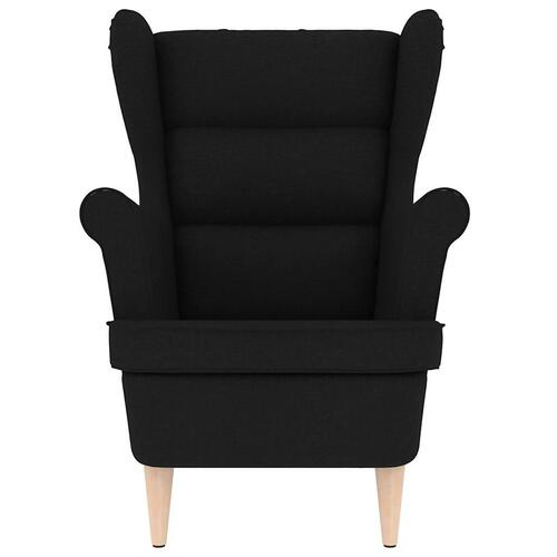 Lænestol 74x84x100 cm stof sort