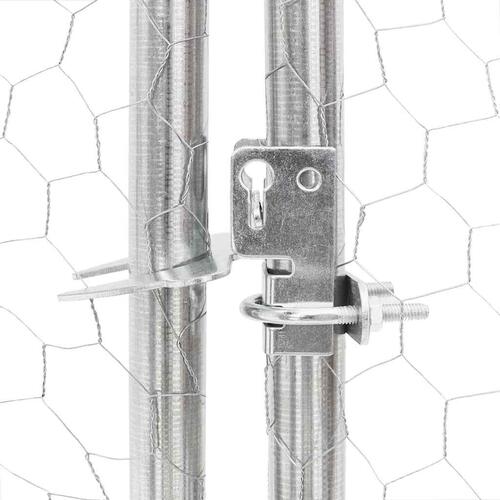 Hønsegård 2,5x10x2,25 m galvaniseret stål
