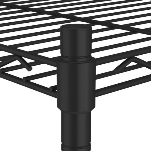 Opbevaringsreol med 4 hylder - 90×35×137 cm, sort stål, 200 kg