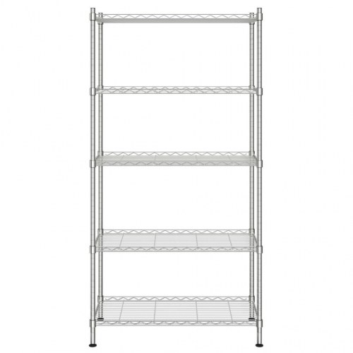 Opbevaringsstativ med 5 hylder 90x35x180 cm 250 kg krom