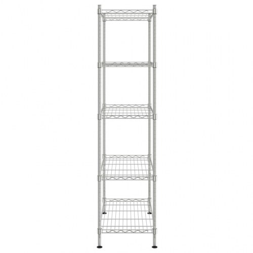 Opbevaringsstativ med 5 hylder 90x35x180 cm 250 kg krom