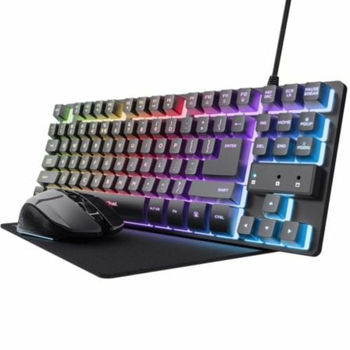 Gaming Tastatur Og Mus Trust 25227 Spansk Qwerty