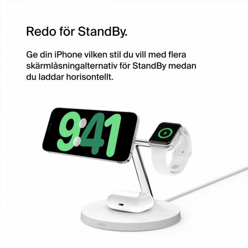 Trådløs oplader Belkin WIZ009VFWH-V2 - hvid