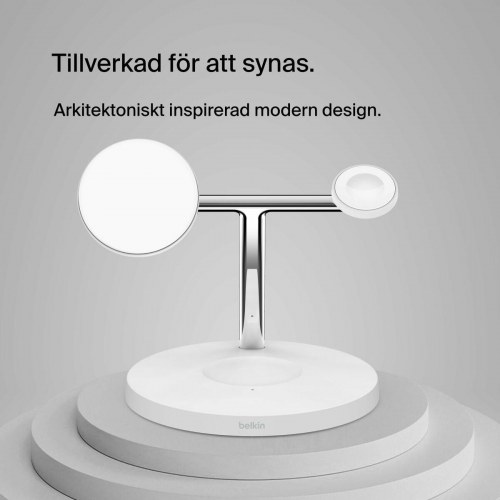 Trådløs oplader Belkin WIZ009VFWH-V2 - hvid