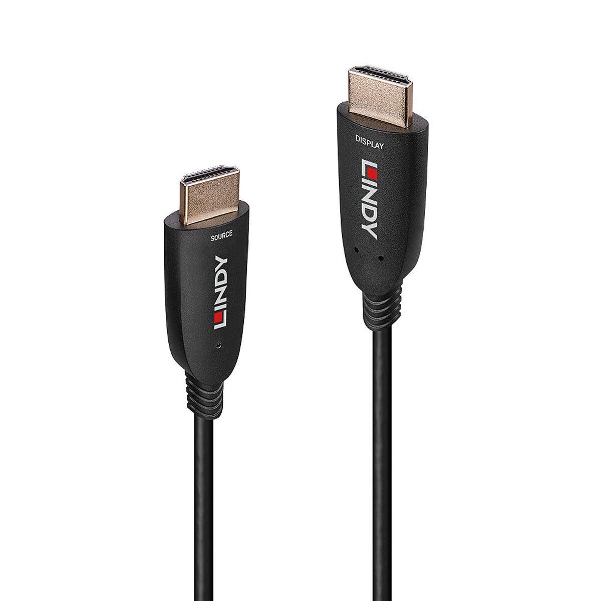 Hdmi Kabel Lindy Optic Hybrid Sort