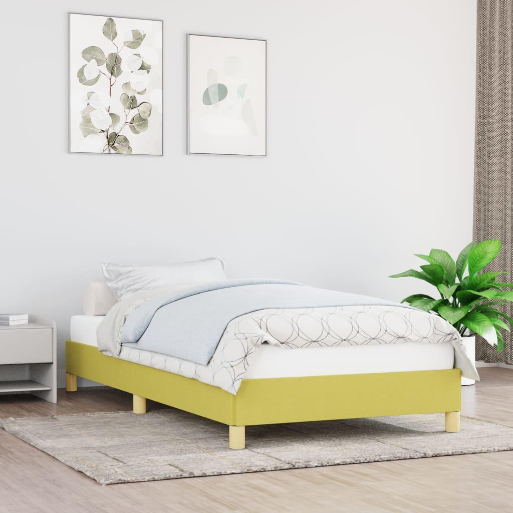 Sengeramme 90x200 Cm Stof Grøn