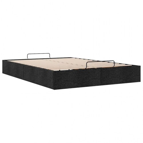 Osmannisk sengeramme uden madras 140 x 190 cm - sort