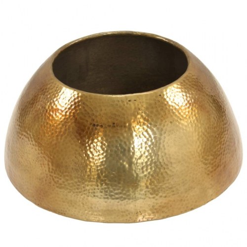 Sofabord hamret aluminium 70 x 30 cm messingfarvet