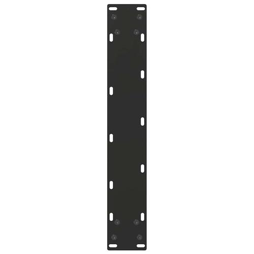 Sofabordben U-formet 2 stk. 40x(100-101) cm stål sort