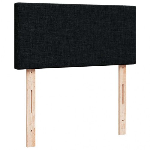 Osmannisk sengeramme med madrasser 160x200 cm stof sort