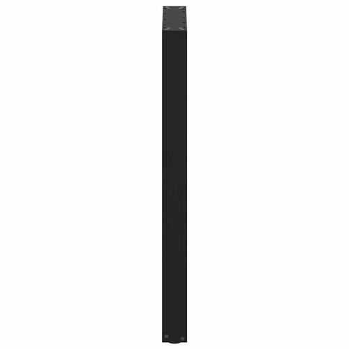 Sofabordben U-formet 2 stk. 60x(100-101) cm stål sort