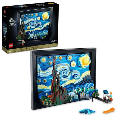 Playset Lego The Starry Night - Vincent Van Gogh 21333 2316 Dele 38 x 28 x 12 cm