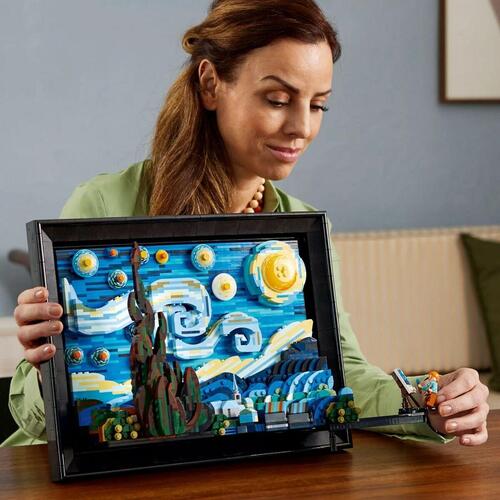 Playset Lego The Starry Night - Vincent Van Gogh 21333 2316 Dele 38 x 28 x 12 cm