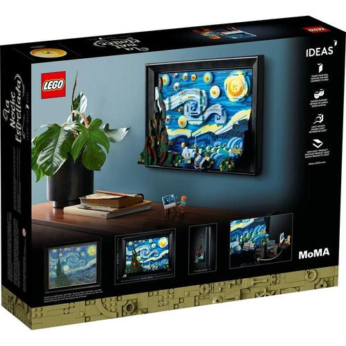 Playset Lego The Starry Night - Vincent Van Gogh 21333 2316 Dele 38 x 28 x 12 cm