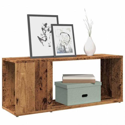 Tv-bord i konstrueret træ - 80 × 24 × 32 cm, antikt træ