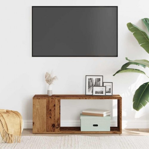 Tv-bord i konstrueret træ - 80 × 24 × 32 cm, antikt træ