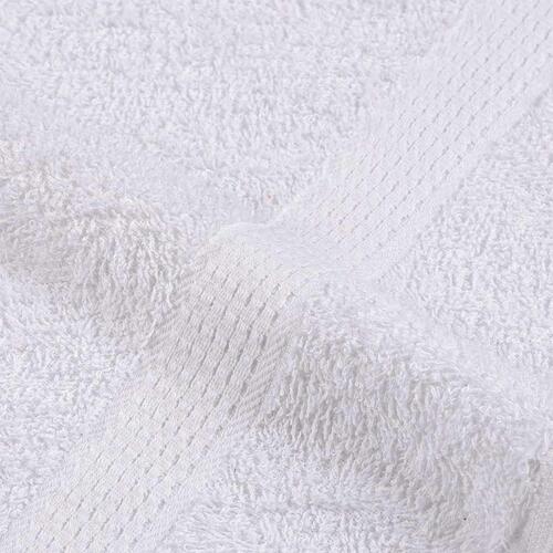 Håndklæder 50 stk. 30x30 cm 360 g/m2 100 % bomuld hvid
