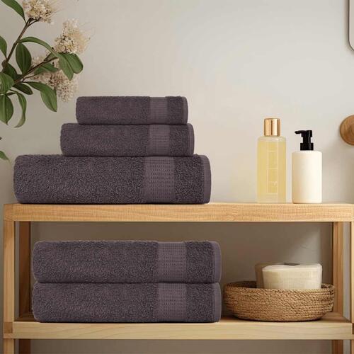 Vaskeklude 10 stk. 15x21 cm 360 g/m² 100% bomuld antracitgrå