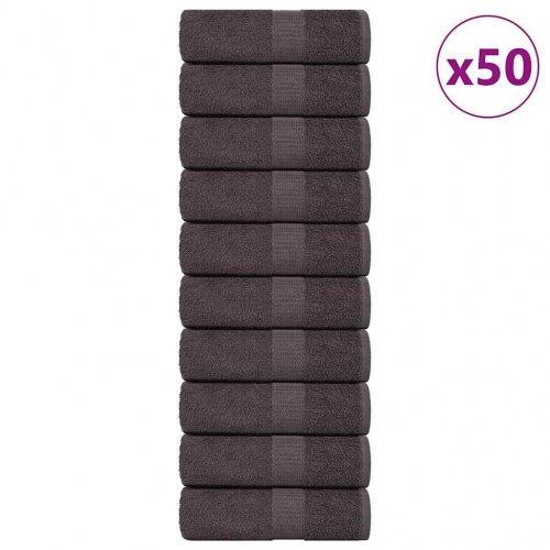 Vaskehåndklæder 50 stk. FROGN antracit 30x30 cm 100% bomuld