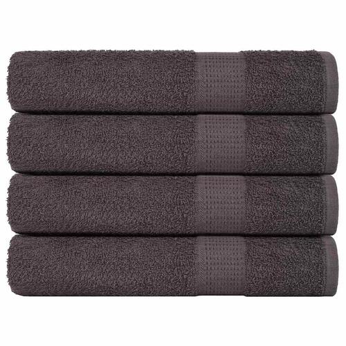 Håndklæder 4 stk. 100x200 cm 360 g/m² 100 % bomuld antracitgrå