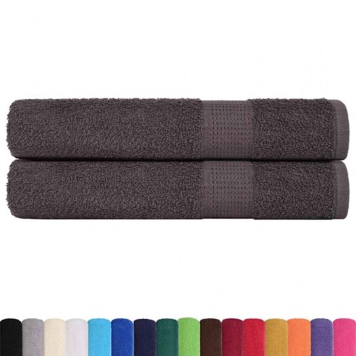 Håndklæder FROGN - 2 stk. antracit 100×200 cm, 360 g/m²