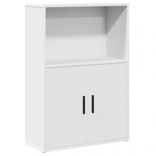 Bogreol 60x24x85 cm konstrueret træ hvid