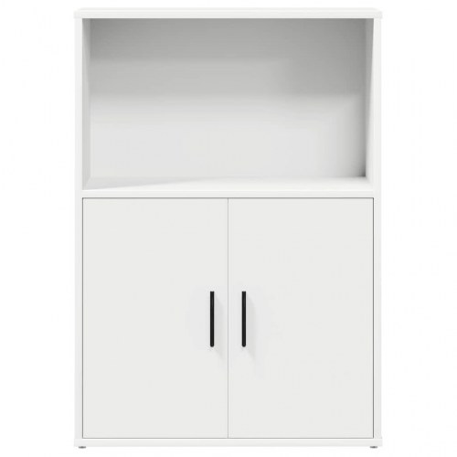 Bogreol 60x24x85 cm konstrueret træ hvid