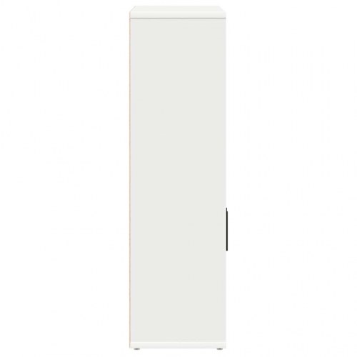 Bogreol 60x24x85 cm konstrueret træ hvid