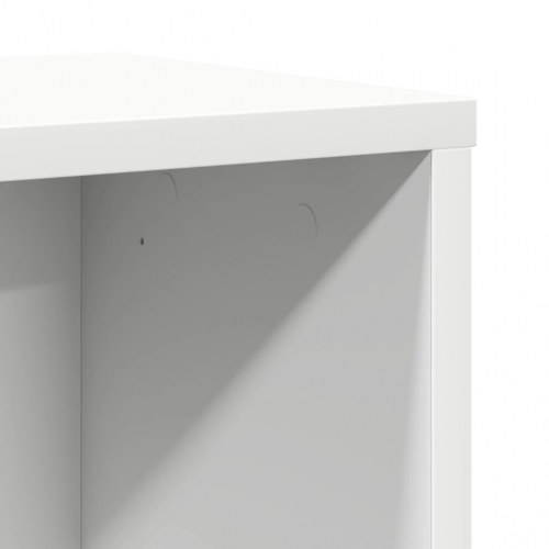 Bogreol 60x24x85 cm konstrueret træ hvid