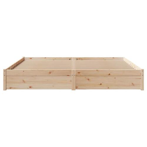 Sengeramme uden madras 180x200 cm massivt fyrretræ