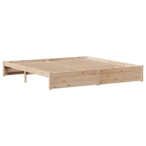 Sengeramme uden madras 180x200 cm massivt fyrretræ