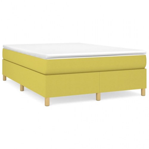 Sengeramme uden madras Grøn 140x190 cm Stof