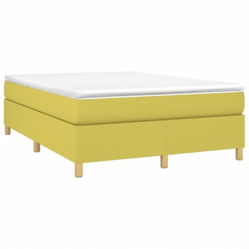 Sengeramme uden madras Grøn 140x190 cm Stof
